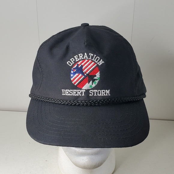 Operation Desert Storm Embroidered Snapback Hat Fighter Jet Logo Baseball Cap - Picture 1 of 9